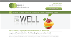 Desktop Screenshot of californiacenteroflongevitymedicine.com